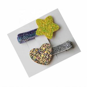 Accesorios para el Cabello para Niñas, Pinzas para el Cabello con Forma de Estrella y Corazón Brillantes, Pinza para el Cabello con Forma de Ardilla, Moda para Fiestas, 2 Piezas/Juego - Product Image 2