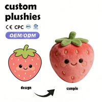 Jouets en peluche en coton super doux en forme de crème glacée, fabriqués directement en usine, de haute qualité, avec technique de broderie personnalisée