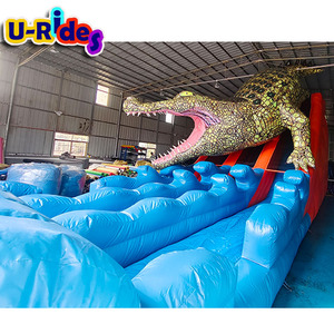 Rey cocodrilo PVC interior para tobogán inflable para todas las edades para la Escuela Centro Comercial aeropuerto parques infantiles OEM aceptado - Product Image 3
