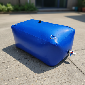 Réservoir d'eau flexible en <span class=keywords><strong>PVC</strong></span> sur mesure de 500 L (50 gallons), pliable, capacité de 1 à 10 tonnes - Product Image 1