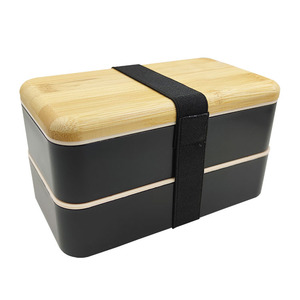 बांस कवर गेहूं फाइबर दोपहर के भोजन के बॉक्स पर्यावरण के अनुकूल चावल भूसी दोपहर के भोजन के बॉक्स - Product Image 1