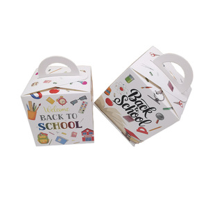 Caja de mano Bolsa de <span class=keywords><strong>compras</strong></span> para la escuela Regreso a la escuela Fiesta de bienvenida Caja de dulces Regreso a la escuela Caja de regalo - Product Image 1