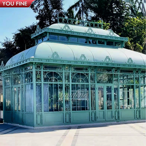 YOUFINE Grand gazebo en fer, château, serre, structure pour manoirs et jardins - Product Image 4