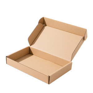 <span class=keywords><strong>Moins</strong></span> cher Logo personnalisé Kraft ondulé 3 couches boîte rigide brillant/mat stratification pour vol Express expédition mallette à bagages - Product Image 1