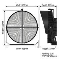 Projecteurs LED puissants 1000W SMD5050 IP68 à CRI élevé, de type modulaire, avec protection contre les surtensions, résistants aux intempéries, en aluminium, pour l'éclairage des ponts