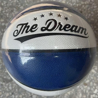 Ballon d'intérieur et d'extérieur avec logo personnalisé du fabricant, matériel officiel de basket-ball laminé en PU de taille 7 avec une bonne adhérence