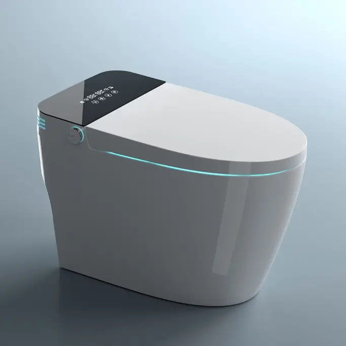 Colorato nuovo stile moderno wc porcellana intelligente inodoro bagno in ceramica pavimento montato sifone automatico smart wc