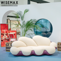 WISEMAX – meubles de style brésilien, design unique, meubles de salon de luxe 3 places, canapé paresseux, canapé en velours FRP, canapé au sol Bomboca