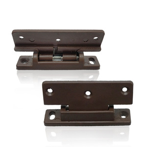 Brown Plastic <b>Spring</b> <b>Hinges</b> 1mm Thickness Surface Mount Cabinet Door Furniture Hardware Durable Modern Design - Product Image 2