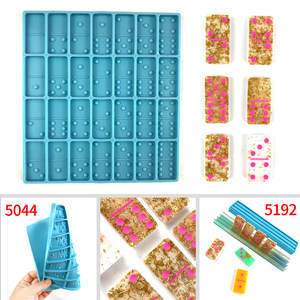 Soportes rectangulares decorativos de primera calidad, bandeja de dados de resina, molde de silicona - Product Image 3