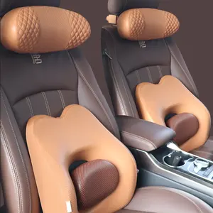 2023 Sanlead ODM Verstellbare Kopfs tütze 3D Memory Foam Auto Kopfstütze Reise kissen Nackens tütze Halter Sitzbezüge Auto