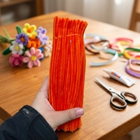 Benang Polyester Yating 8mm Bentuk Pilin untuk Karangan Bunga DIY, Kerajinan Anak, Grosir, Perlengkapan Buatan Tangan
