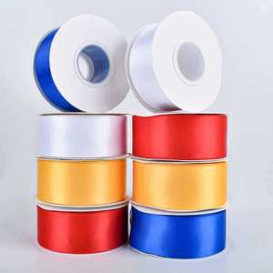 Yuena Wholesale Custom 196 Colors Satin <strong>Ribbon</strong> 1.5 Inch 100 Yards 4 cm Single Face Plain 100% Polyester Silk Satin <strong>Ribbons</strong> - Product Image 4