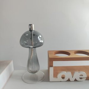 Hot <strong>Sale</strong> Hand Blown Mushroom Shape Glass <strong>Oil</strong> <strong>Lamp</strong> <strong>for</strong> Home Decoration Glass <strong>Oil</strong> Burner Candle Holders - Product Image 6