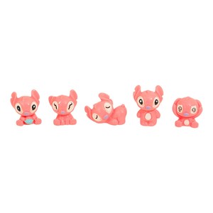 Figura Decorativa de Stitch Rosa, Miniatura de Resina, Forma de Animal 3D, Decoración para el Hogar, Adorno de Escritorio - Product Image 1