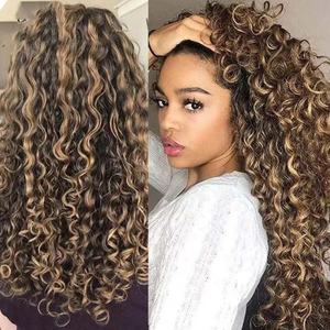 Européen américain africain cheveux longs bouclés femmes synthétique haute température fibre moelleux petites boucles <span class=keywords><strong>Afro</strong></span> <span class=keywords><strong>coiffure</strong></span> naturel doux - Product Image 4