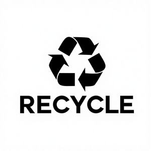 Etiqueta Adhesiva de PVC para Plotter ZRS Global Recycle, Negra, Diseño Comercial e Industrial, Rectangular, Protección UV, 10x7, Duradera, Señalización Ecológica - Product Image 1