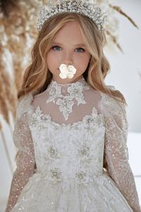 <span class=keywords><strong>Vestido</strong></span> <span class=keywords><strong>de</strong></span> Primera Comunión Bordado a Mano con Lentejuelas para Niñas, Elegante <span class=keywords><strong>Vestido</strong></span> <span class=keywords><strong>de</strong></span> Dama <span class=keywords><strong>de</strong></span> Honor para Fiesta, <span class=keywords><strong>Vestido</strong></span> <span class=keywords><strong>de</strong></span> Princesa con Cola Larga - Product Image 2