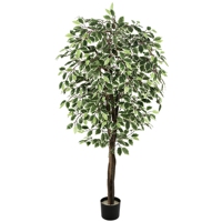 Fleurs décoratives, couronnes et plantes, arbre de banyan artificiel en plastique, arbre artificiel, arrangements floraux pour mariage, décoration de bar et de maison