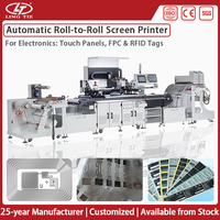 Nueva Impresora de Pantalla UV Totalmente Automática de Alta Precisión, Compatible con Múltiples Materiales, Película de PVC Comercial Autoadhesiva