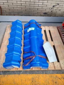 Teja de PVC Estilo Español R1050, Lámina de Resina ASA, Impermeable, Protección UV, Color <span class=keywords><strong>Azul</strong></span>, para Techos de Villas - Product Image 4