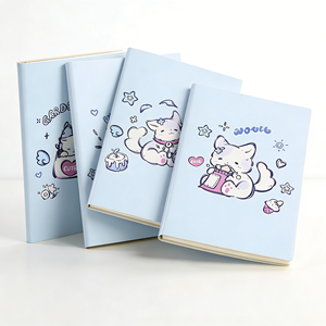 Carnet A5 en PU personnalisé avec impression personnalisée, couverture souple, conception gratuite, bloc-notes pour enfants, papeterie adorable en vrac pour l'école, usage quotidien - Product Image 4
