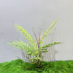 Fougères artificielles Meng Jie 100cm 200cm avec base en plastique, fleurs écologiques pour la décoration intérieure - Product Image 3