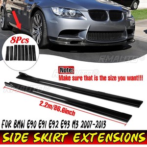 ที่ขยายด้านข้าง2.2เมตรกระโปรงข้างตัวแยกคันโยกตัวกระจายปีกสำหรับ BMW E90 E91 E92 E93 M3 2007-2013 - Product Image 1