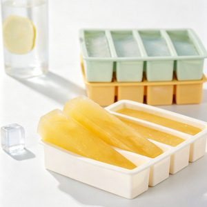 Bacs à glace en silicone écologiques à quatre compartiments avec isolation thermique pour refroidir rapidement la bière et le whisky (vente en gros) - Product Image 4