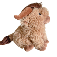 Fabricant en gros sur mesure – Nouvelle peluche réaliste de vache des Highlands écossaise lestée de haute qualité, taureau écossais en peluche douce