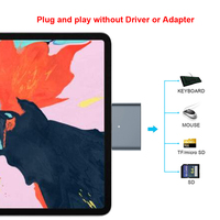Colorii-concentrador de aluminio USB C4 para Macbook air M1, 2020, SD, TF, microSD, lector de tarjetas de memoria, hub para apple M1, ipad pro
