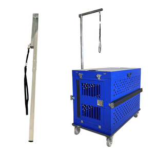 Stainless Steel Adjustable Collapsible Grooming Arm Silver Foldable Grooming Arms For Dog Crate And Table
