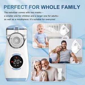 <span class=keywords><strong>Nebulizer</strong></span> Portabel Terbaru, Genggam, Kabut Dapat Diatur, Isi Ulang, Elektrik, Digital, Medis, dengan Antarmuka LED - Product Image 4