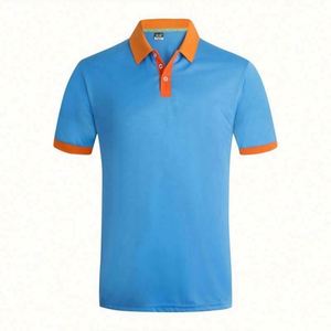 Camisetas Polo de Golf Personalizadas para Hombre, Manga Corta, Cuello en V, Poliéster Liso, Logotipo Impreso, Estilo Casual, Tallas Grandes, Tejido de Punto - Product Image 6