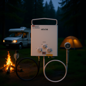 Calentador de agua sin tanque Vevor de 6L a propano, 41000 BTU, agua caliente instantánea para caravanas, camping y cabañas - Product Image 2