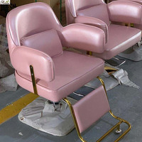 Vente directe d'usine, chaise de coiffure haut de gamme, chaise de salon de coiffure en acier inoxydable