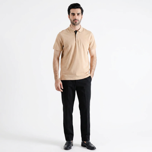 Camisa Casual de Golf para Hombre, 100% Algodón de Alta Calidad, Nueva Moda, Estampado Clásico, Tejida para Polos, Logotipo Personalizado - Product Image 1