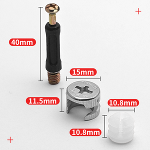 Conectores Tres en Uno, Tornillos y Tuercas, Rueda Excéntrica, Accesorios de Fijación para Ensamblaje de Muebles - Product Image 1