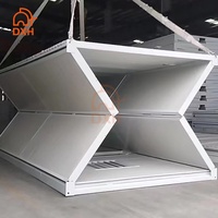 Maison conteneur en acier pliable moderne de 20 pieds avec isolation thermique et conception ignifuge pour salle de sport, hôtel, bureau - Installation rapide OEM/ODM