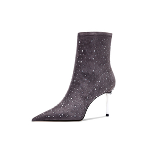 Stivaletti Slim elasticizzati Sexy personalizzati produttore 2025 stivaletti con <span class=keywords><strong>tacco</strong></span> <span class=keywords><strong>basso</strong></span> autunno-inverno nuovo stile da donna - Product Image 3