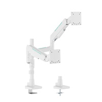 LDT85-C024P 17 "-49" 20kg Ultra large double bras de moniteur de jeu support de poteau ressort à gaz support de bras de moniteur de jeu robuste