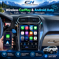 Autoradio Android 15 Plug and Play pour Ford Explorer 2010-2019 avec CarPlay sans fil, navigation GPS et Bluetooth
