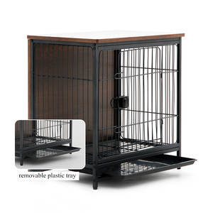 Kandang Anjing Kayu Mewah Laris Manis, Furnitur Portabel, Rumah Hewan Peliharaan Kecil, Kandang Anjing Indoor & Outdoor - Product Image 1