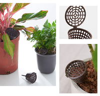 Panier à engrais pour bonsaïs, 3 tailles, boîte à engrais en plastique pour plantes, conteneur de contrôle d'engrais à libération lente avec couvercle