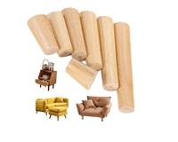 Pieds en bois, nouveau, moderne, en forme de chevet, en chêne, massif, rond, pour manger, café, pieds en bois, pour meubles de Table, vente