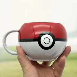 Creative Cartoon <b>Ceramic</b> <b>Cup</b> Elf Ball Water <b>Cup</b> With Lids High Color Value Coffee Mug for Tea & Drinks Gift - Product Image 6