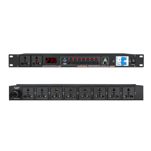 OEM Wholesale Price EIF DR338 Metal Power Sequencer 8-Socket with EMI Filter & Sequential <b>Switching</b> for Stage & Studio OEM - Product Image 1