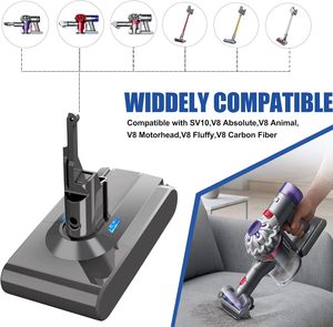 Pack de remplacement de <span class=keywords><strong>batterie</strong></span> Lithium-ion pour outil électrique <span class=keywords><strong>Dyson</strong></span> <span class=keywords><strong>V8</strong></span> <span class=keywords><strong>ABSOLUTE</strong></span> <span class=keywords><strong>V8</strong></span> ANIMAL <span class=keywords><strong>V8</strong></span> MOTORHEAD <span class=keywords><strong>V8</strong></span> FLUFFY - Product Image 5