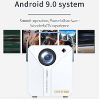 Q96 E300 projecteur intelligent Android 9.0 WIFI 4K vidéo projecteur 120ANSI Lumens BT HIFI miroir écran projecteur