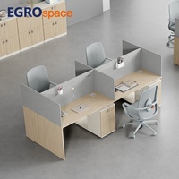 Postes de travail de bureau insonorisés EGROspace : Cubicles de bureau modernes et populaires avec cloisons de séparation